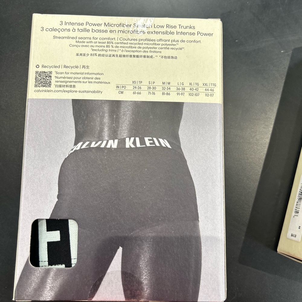 Calvin Klein Intense Power Men Microfiber Stretch low rise trunks 3-Pack - Picture 3 of 7